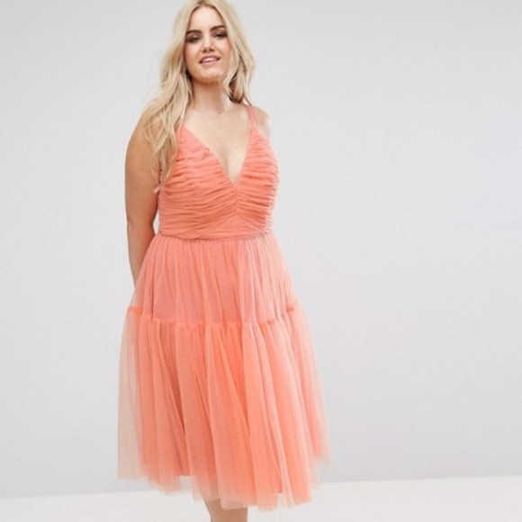 ASOS Curve Dresses & Skirts - Lovely peach, tulle dress by ASOS